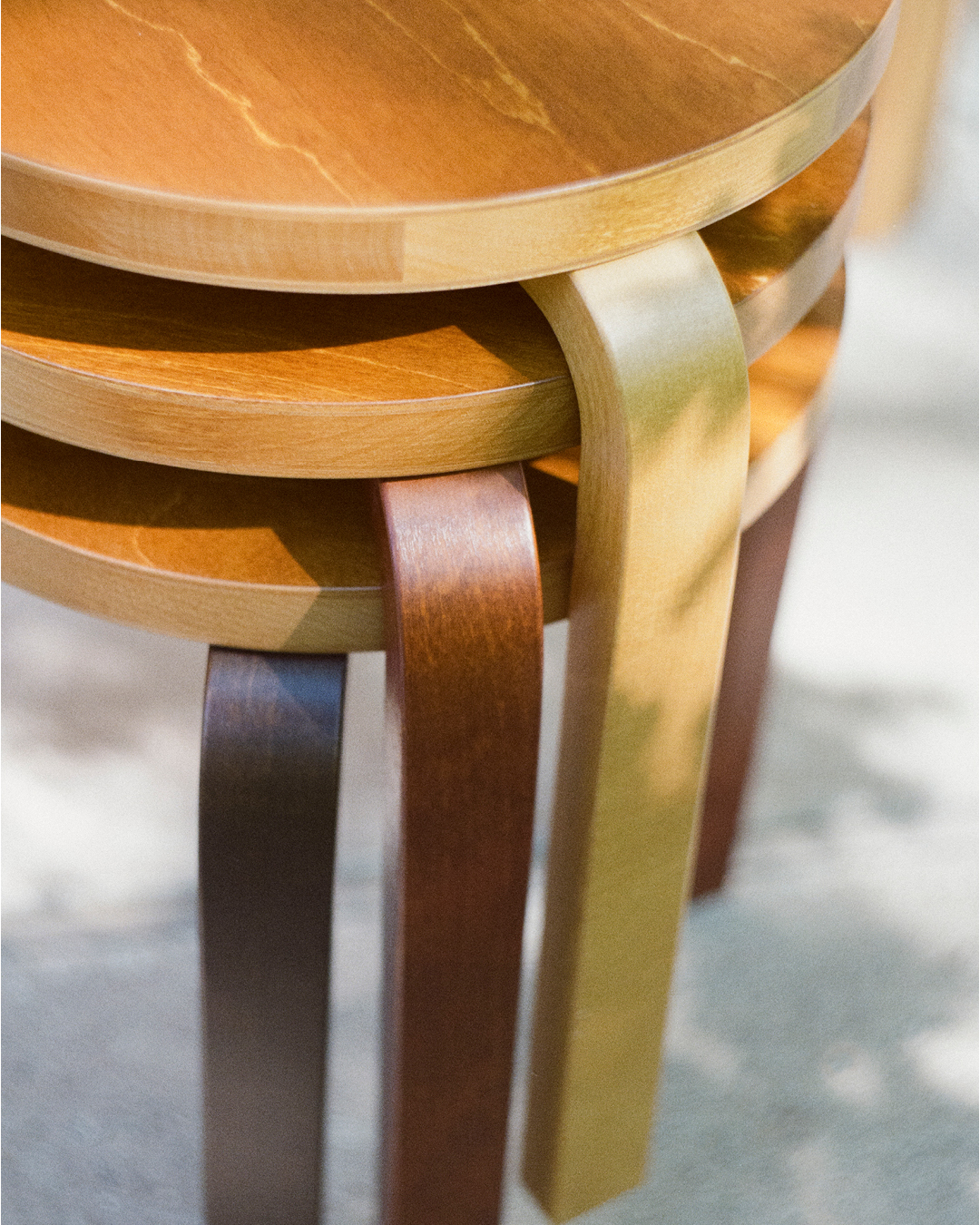 Artek Reimagined by Paul Smith - Four Colour-Stained Stool 60